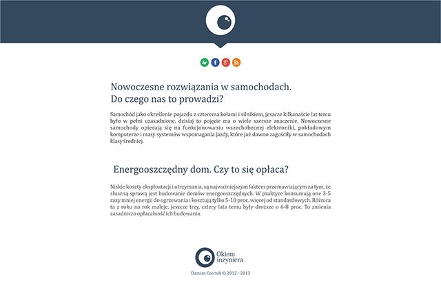 Okiem Inżyniera - blog